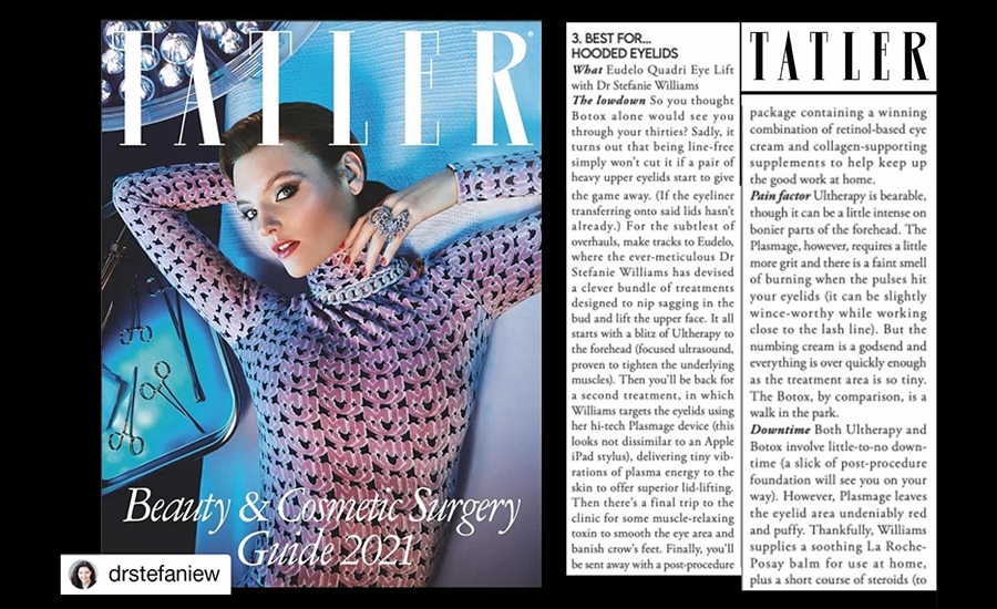 Plasmage on Tatler Magazine